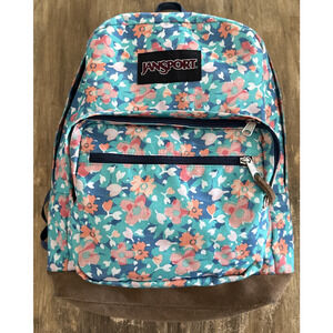 JanSport Right Pack Expressions Backpack Floral Print Originals Suede Bottom